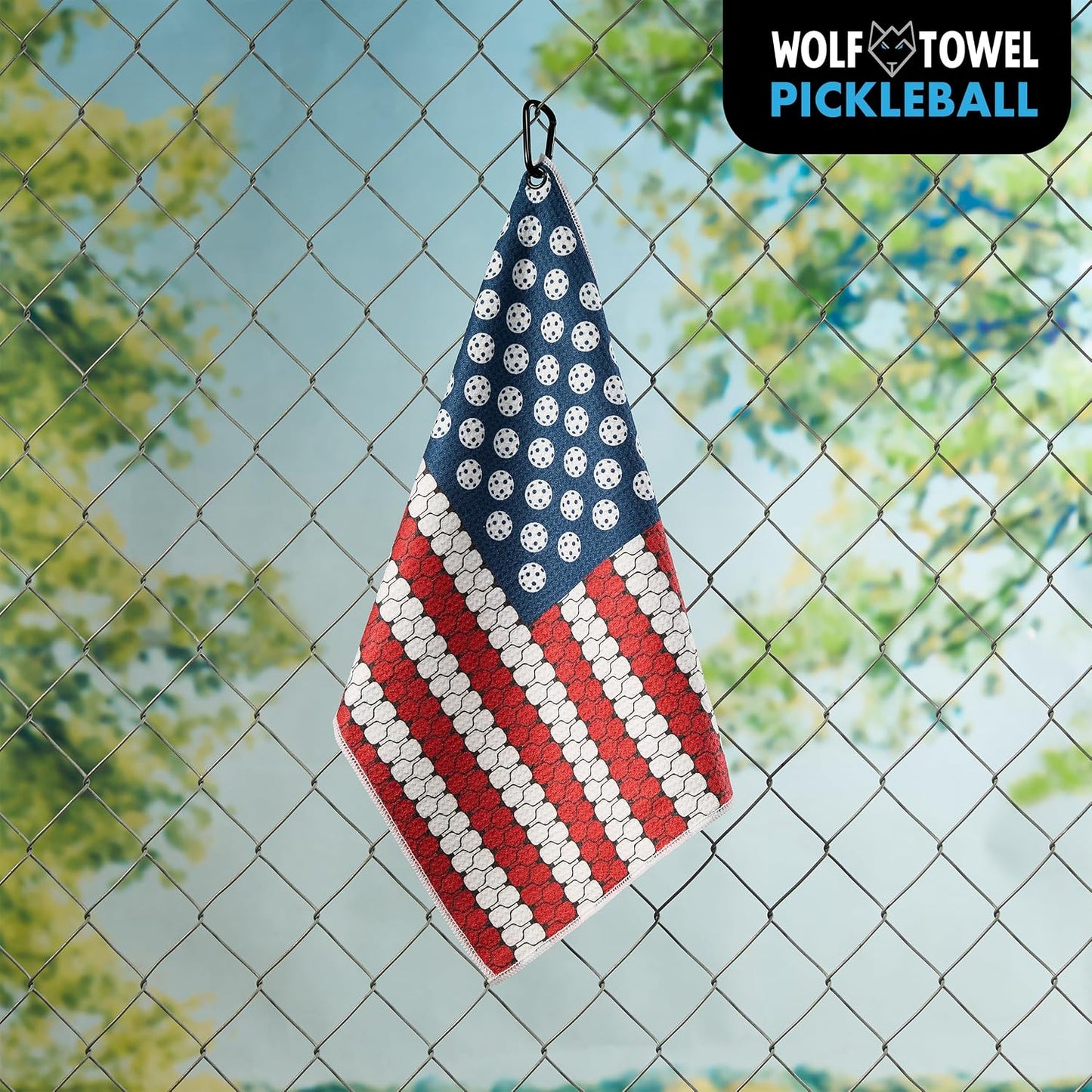 Pickleball Towel | Pickleball Gifts | American Flag Paddles | Sport Towel | Retirement Gift