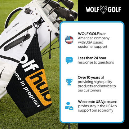Golfhub Golf Towel - Golf Accessories for Men - Golf Gifts for Men - Printed Funny Golf Towel