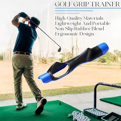 Golf Grip Trainer, Golf Club Grips,Golf Training Aid, Grip Trainer Golf to Help Train Correct Hand Position and Improve Swing Rhythm,Golf Grip Kit Accessories Gifts